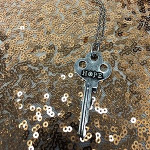 HOPE key necklace